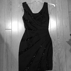 Guess black evening dress